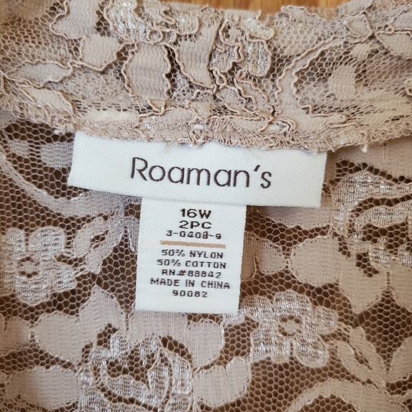 Roamans lace dress with matching lace cover jacket size 16 - Picture 13 of 15